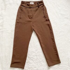 WILFRED | Brown front tie dress pants
